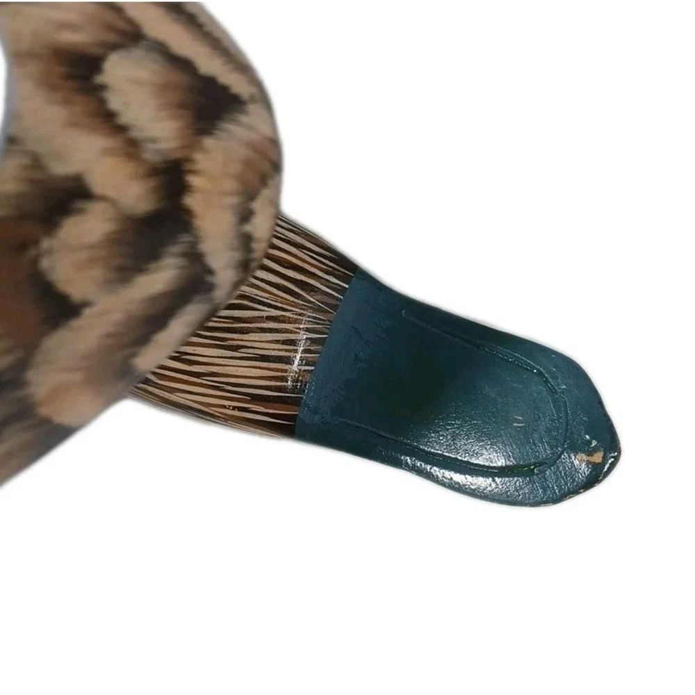 Vintage Duck Decoy Wooden Hand Painted Tray 13
